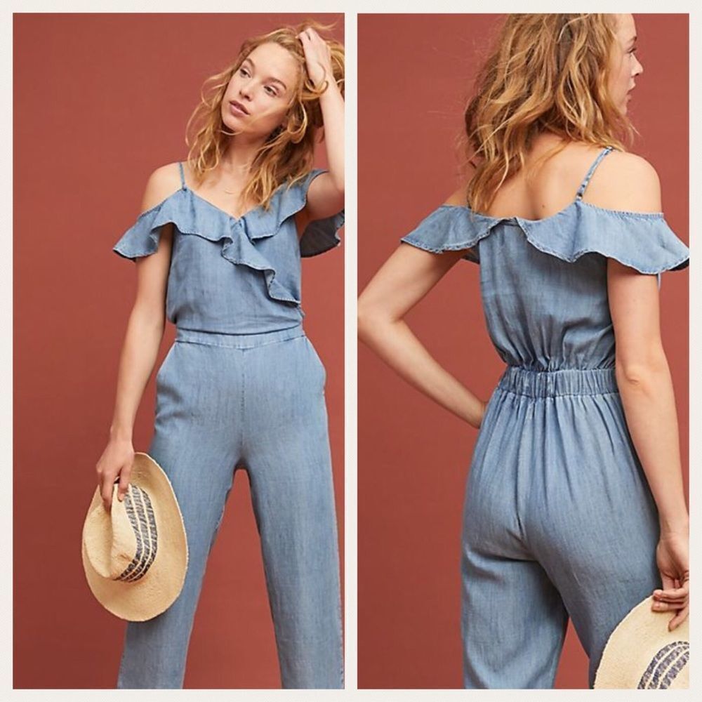 𝅺anthropologie Michael Stars truffles jumpsuit